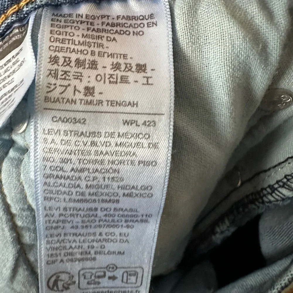 Mens Levi's 513 Slim‎ Straight Jeans 34x32